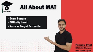 Know About MAT September 2022  Exam Pattern  Difficulty  Cutoffs  Score vs Percentile  MBA Karo [upl. by Anairo]