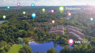 University of Birmingham drone campus tour [upl. by Reinold]