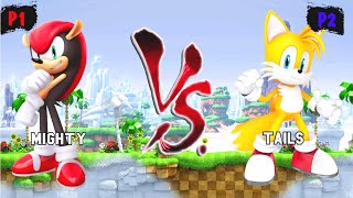 Mighty VS Tails I Sonic Battle JUS MUGEN v3 [upl. by Faletti71]