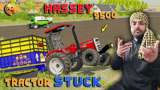 Massey Ferguson 9500 FAS Gyea  Kartar Harvester  Dhaliwal Gaming [upl. by Aihseym]