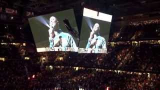 Brian McKnight sings national anthem at Cavs vs Warriors [upl. by Nylauqcaj]