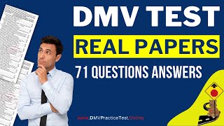 California DMV Permit Test 2024 Original Question Papers [upl. by Akerdal733]