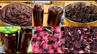 Comment Je Réalise Ma Purée De Fleur Dhibiscus  Roselle Rosella Bissap Zobo Foléré [upl. by Glory303]