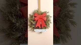 The best wreath and bow hack thingsyourmothermightnothavetaughtyou christmasdecor christmas [upl. by Zahavi]