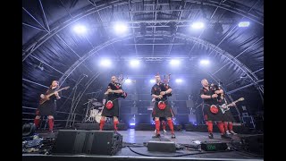 Red Hot Chilli Pipers at Shrewsbury Folk Festival 2023 [upl. by Gurevich]