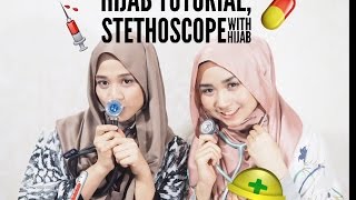 Hijab Tutorial With Stethoscope [upl. by Neimad720]