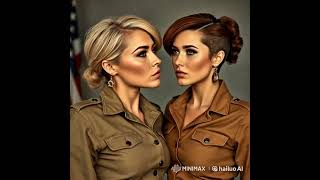 1960s Two Female Soldiers Share a Kiss A Historic Moment kiss love [upl. by Ainet675]