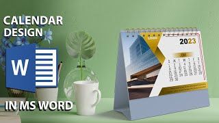 2023 Printable Calendar Design in Ms Word  Download FREE Template [upl. by Adnohsak]