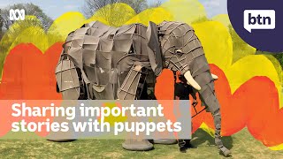 WOMAdelaides Elephant Puppets by Handspring  Behind the News [upl. by Outhe]