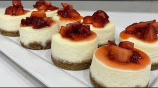 How to make mini cheesecakes recipe  Cake decorating tutorials  Sugarella Sweets [upl. by Winonah]