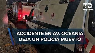 Presunto policía muere en accidente de tránsito en CdMx hay 4 personas heridas [upl. by Solenne870]