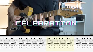 CELEBRATION Kool amp The Gang guitar LESSON TAB and CHORDS [upl. by Gies]