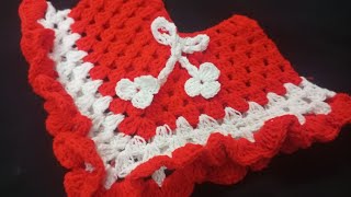 Crochet 0 to 3 months old Baby Woollen Poncho  Mini Mouse Poncho  Crochet Poncho for baby girl [upl. by Austina]