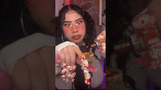 Pickle Edible Crystals w Chamoy⁉️ asmrtingles mukbang shorts [upl. by Aihsatal]