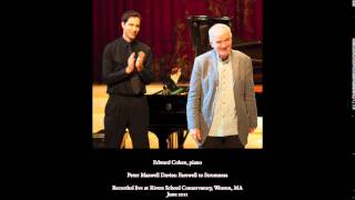 Peter Maxwell Davies Farewell to Stromness Edward Cohen piano [upl. by Fredric654]