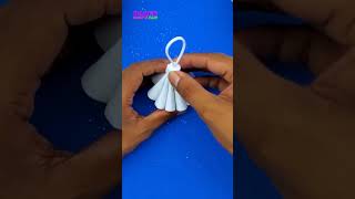 DIY Christmas Hanging Balls Making With Glitter Foam shorts [upl. by Dhaf]