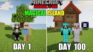 WE SURVIVED 100 DAYS ON A DESERTED ISLAND IN MINECRAFT  DUO ISLAND 1  LORDN GAMING [upl. by Hartmann]