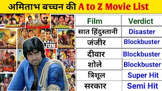 Amitabh Bachchan 1970  2022All Movies List Amitabh Bachchan A to Z Film Name amitabh [upl. by Zuckerman941]