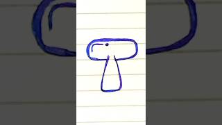 Bubbles Letter T Calligraphy shorts viral trending calligraphy cursive handwriting [upl. by Aerised]