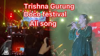 Trishna Gurung All songs Gorkha Doco miusic festival 3011 2024 trishnagurungofficial [upl. by Esirrehc]