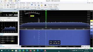 US Government SHARES Network net 3347 kHz USB on Airspy HF Discovery scan in 3 MHz range Shortwave [upl. by Maddis]