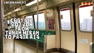 C651 set 207208 from Tanah Merah EW4➡️Pasir Ris EW1 a lot of yapping [upl. by Adnahsal]