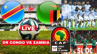 DR Congo vs Zambia 11 Live Africa Cup Nations AFCON Football Match Score Highlights Chipolopolo [upl. by Kendall]