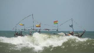 Ghana fishing boat at sea [upl. by Amary]