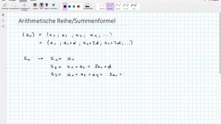 Arithmetische ReiheSummenformel [upl. by Marysa]