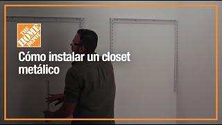 Cómo instalar un closet metálico  Organización y decoración  The Home Depot Mx [upl. by Thin]