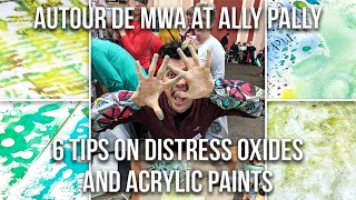 Distress Oxide techniques by Autour de Mwa at Ally Pally  6 tips [upl. by Mehsah]