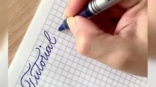 Rápido tutorial de Caligrafía [upl. by Neoma277]