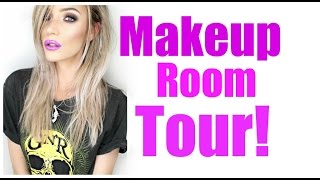 My Makeup Room Tour  Stephanie Lange [upl. by Myrah]