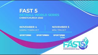 LIVE Day 2  Fast 5 Netball World Series 2022 [upl. by Esil246]