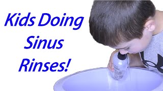 Pediatric Nasal Rinse  How a Sinus Rinse is Performed in Kids [upl. by Honniball]