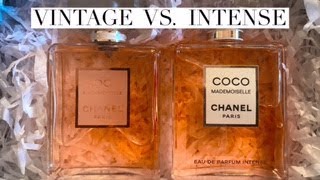 New CHANEL Coco MADEMOISELLE INTENSE Unboxing amp Vintage Comparison [upl. by Ahsaekal]