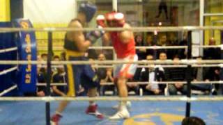 Combattimento pugilato Rocco Berardinelli Vs Domino boxe 1 round [upl. by Acinoryt]