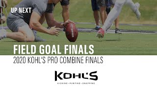 2020 Pro Combine  Field Goal Competition Finals  Kohls Kicking Camps [upl. by Pan153]