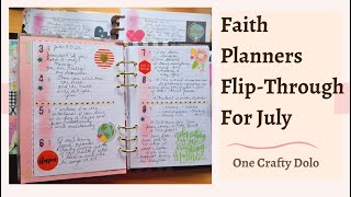 Faith Planners FlipThrough For July [upl. by Eiknarf]