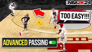 This Passing Setting Is A GAMECHANGER On NBA 2K24 Next Gen [upl. by Refynnej]