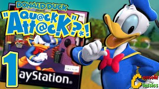 THIS VIDEO DUCKS  Donald Duck Quack Attack PSX 2000 Part 1 [upl. by Akcimahs]