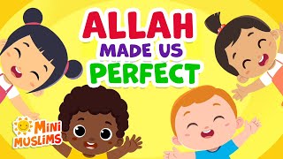 Islamic Songs For Kids 😊 Allah Made Us Perfect ☀️ MiniMuslims [upl. by Oyek]