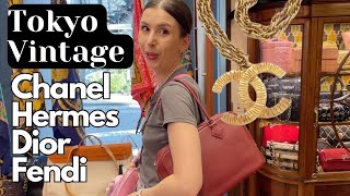 Vintage Luxury Shopping in Japan 🤩 Amore Vintage Vintage Qoo Tokyo Orange Boutique Shibuya vlog [upl. by Naiditch]