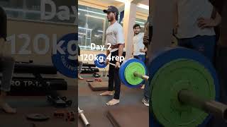 120 kg day2 gym fitnessmotivation [upl. by Vange]