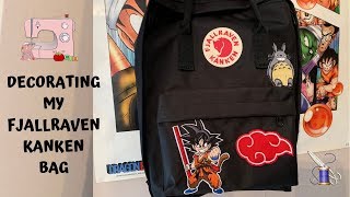 decorating my fjallraven kanken bag with patches ☁️🫶🏼 [upl. by Adev]