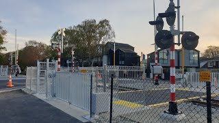 UPGRADED Harewood Road Level Crossing Papanui [upl. by Elahcar]