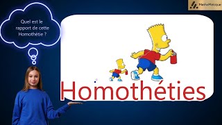 3eme  24  Homothéties  Calculer le rapport dhomothétie [upl. by Lyndel304]