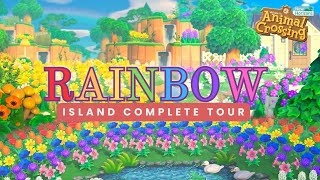 🌈🩷 Explore This AMAZING Rainbow Island 🩷🌈 Dream Address Tour  Animal Crossing New Horizons  ACNH [upl. by Patrizius]