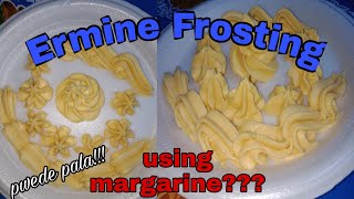 Ermine Frosting using margarine  Paano gumawa ng Ermine frosting  No Oven Bake atbp [upl. by Ak]