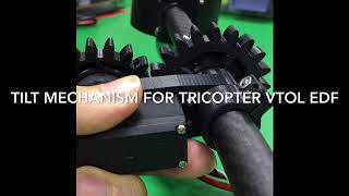 Tilt Mechanism For Tricopter VTOL Plane [upl. by Limay]